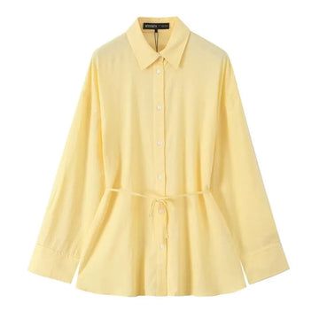 Women's Premium Oversize Shirt With Belt