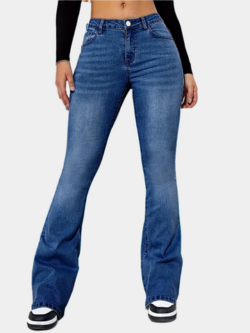 Women's high waist hip lifting slimming FLARE PANTS Jeans