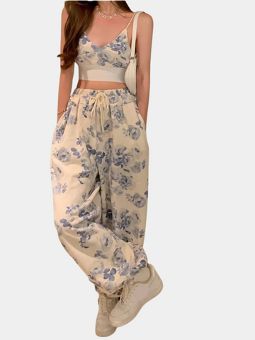 TropicFemme™ – Strap Crop Set met Print